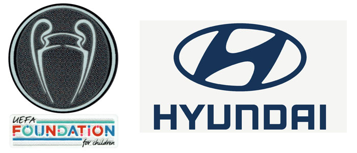 UCL Champion(chelsea) & UEFA Foundation & Hyundai Sponsor Badges