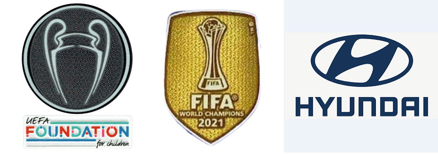 UCL Champion(chelsea) & Foundation & FIFA Champions 2021 & Hyundai Sponsor Badges